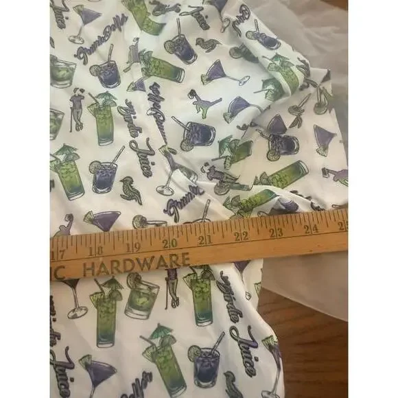 Grunk Dolfer Men's Polo Shirt with Cocktail Drink Print - Picture 7 of 7